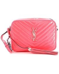 Saint Laurent - Matelasse Chevron Patent Leather Lou Camera Bag Small (Authentic Pre-Loved) - Lyst