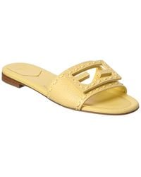 Fendi - Baguette Leather Sandal - Lyst