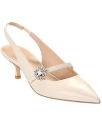 Stuart Weitzman - Aura Mary Jane Leather Slingback Pump - Lyst