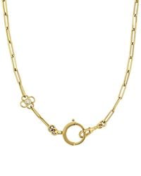 Rina Limor - 14K 0.12 Ct. Tw. Diamond Link Necklace - Lyst