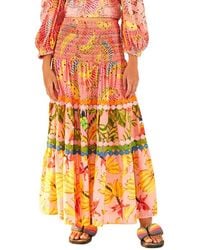 FARM Rio - Midi Skirt - Lyst