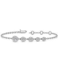 Lab Grown Diamonds - 14K 0.85 Ct. Tw. Lab-Grown Diamond Tennis Bracelet - Lyst