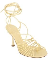 Bottega Veneta - Lambskin Dot Leather Sandal (Authentic Pre-Loved) - Lyst