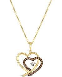 Le Vian - Le Vian Euphoria Chocolate 14K 0.09 Ct. Tw. Diamond Pendant Necklace - Lyst