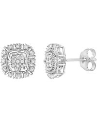 Effy Silver 0.20 Ct. Tw. Diamond Earrings - Metallic