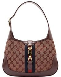 Gucci - Gg Canvas Jackie 1961 Small Shoulder Bag (Authentic Pre-Loved) - Lyst
