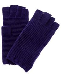 Portolano - Stitched Cashmere Fingerless Gloves - Lyst