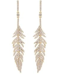 Eye Candy LA - Luxe Collection 18k Plated Cz Drop Earrings - Lyst