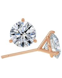 Lab Grown Diamonds - 14K 5.00 Ct. Tw. Lab-Grown Diamond Earrings - Lyst
