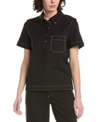 Rag & Bone - Irina Contrast Stitch Polo Shirt - Lyst