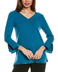 Lafayette 148 New York - Wool & Cashmere-Blend V-Neck Sweater - Lyst