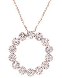Diana M. Jewels - Fine Jewelry 14k Rose Gold 1.15 Ct. Tw. Diamond Necklace - Lyst
