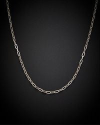 Italian Gold - 14k 2.5mm Paper Clip Chain Necklace - Lyst