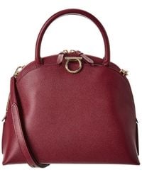 Ferragamo - Gemini Leather Shoulder Bag - Lyst