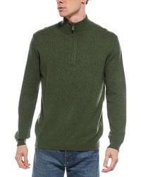 Forte - Cashmere Mock Neck Cashmere 1/4-Zip Sweater - Lyst