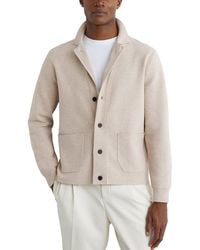 Reiss - Plaza Button Through Sweater - Lyst