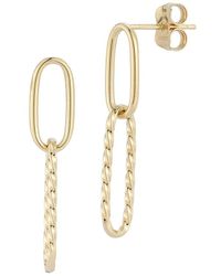 Ember Fine Jewelry - 14k Twisty Link Drop Earrings - Lyst