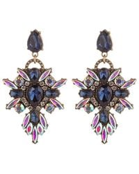 Eye Candy LA - Glass Crystal Lexy Statement Earrings - Lyst