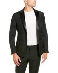 Z Zegna 2pc Wool & Mohair-blend Suit With Flat Pant - Black