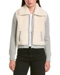 Hannah Rose - Merino Wool Sherpa & Shaker Jacket - Lyst