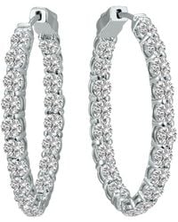 Lab Grown Diamonds - 14k 7.00 Ct. Tw. Lab Grown Diamond Hoops - Lyst