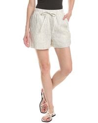 Rag & Bone - Lori Stripe Linen Beach Short - Lyst