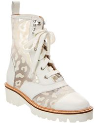 Baldinini - Leather & Mesh Ankle Boot - Lyst