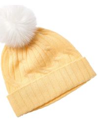 Hannah Rose - Wide Cable Cashmere Hat - Lyst