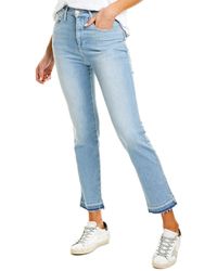 FRAME Denim Le Sylvie Crop Released Hem Jean - Blue