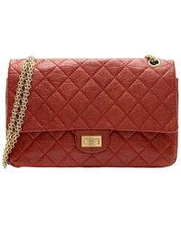 CHANEL - Red Calfskin Reissue 226 Double Flap Bag (authentic Pre-loved) - Lyst