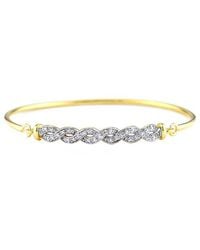 Diamond Select Cuts - 14K Over 0.11 Ct. Tw. Diamond Bangle Bracelet - Lyst