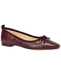 J.McLaughlin - Anastasia Lizard-Embossed Leather Ballet Flat - Lyst