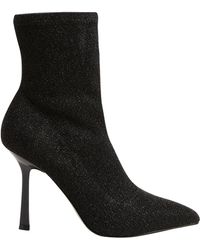 Reiss - Jess Metallic Sock Boot - Lyst