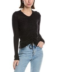 Hudson Jeans - Ruched Alpaca & Wool-Blend Sweater - Lyst