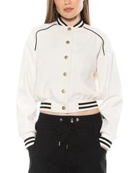 Alexia Admor - Ciela Varsity Bomber Jacket - Lyst