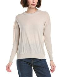 Eleventy - Round Neck Wool Sweater - Lyst