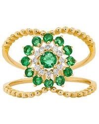 Diana M. Jewels - Fine Jewelry 14k 0.72 Ct. Tw. Diamond & Emerald Ring - Lyst