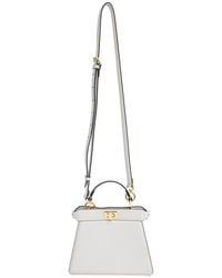 Fendi - Lambskin Leather Petite Peekaboo I See U Top Handle Bag (Authentic Pre-Loved) - Lyst