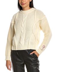 Golden Goose - Braided Motif Wool Sweater - Lyst