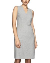 reiss myra tailored wrap front dress