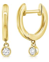 Sabrina Designs - 14K 0.11 Ct. Tw. Diamond Huggie Earrings - Lyst