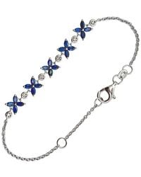 Gemstones - 1.88 Ct. Tw. Diamond & Sapphire Bracelet - Lyst