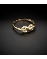 Italian Gold - 14k Love Knot Ring - Lyst