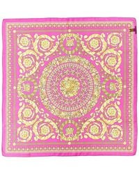 Versace - Barocco Print Silk Scarf - Lyst