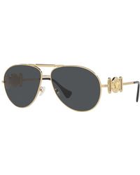 Versace Unisex Sunglasses, Ve2249 65 - Metallic