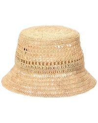 Bruno Magli - Crochet Short Brim Bucket Hat - Lyst