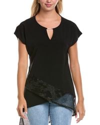 Joseph Ribkoff - Mesh Hem Top - Lyst
