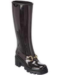 Gucci Knee-high Boot With Horsebit - Black