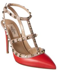 valentino rockstud red heels