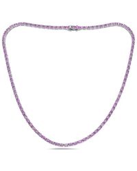Forever Creations USA Inc. - Forever Creations Signature Collections 14K 16.00 Ct. Tw. Sapphire Tennis Necklace - Lyst